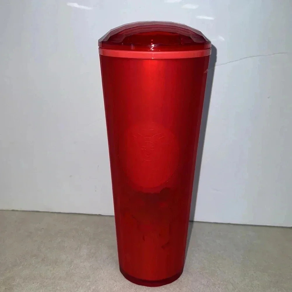 Starbucks Red Soft Touch Valentines Dome‎ Tumbler 2020